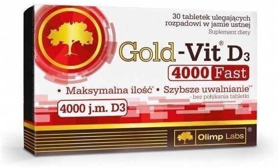 OLIMP Gold-Vit D3 4000 Fast 30 tabletek