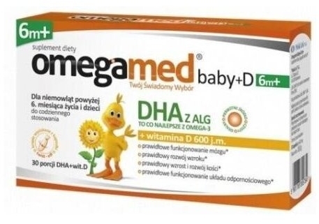 OMEGAMED Baby+ D 6m+ 30 kapsułek
