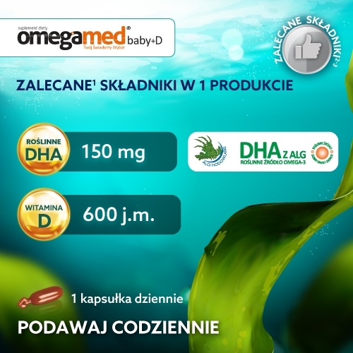 OMEGAMED Baby+ D 6m+ 30 kapsułek
