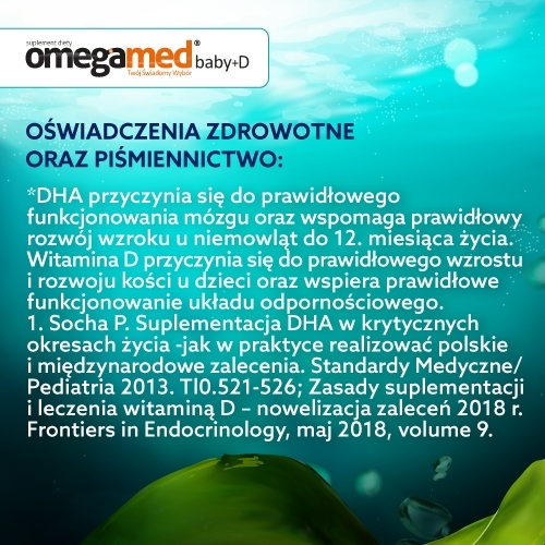 OMEGAMED Baby+ D 6m+ 30 kapsułek