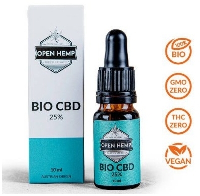 OPEN HEMP Bio Olejek konopny CBD 25% 10 ml