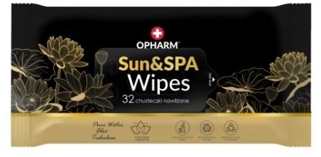OPHARM SUN&SPA WIPES Chusteczki nawilżane 32 sztuki