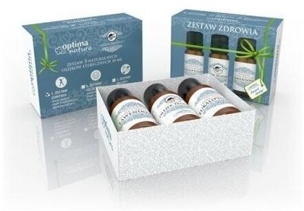 OPTIMA NATURA ZESTAW ZDROWIA olejek eukaliptusowy 10 ml + złodziei 10 ml+ lawendowy 10 ml
