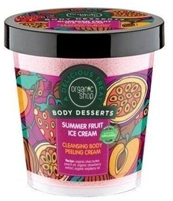 ORGANIC SHOP Naturalny Kremowy Peeling Letnie lody