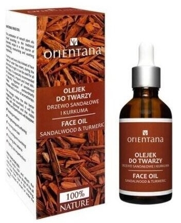 ORIENTANA Olejek do twarzy drzewo sandałowe i kurkuma 50 ml