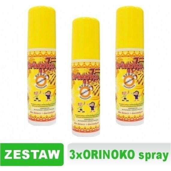 ORINOKO Junior Spray przeciw komarom i kleszczom 3 x 90 ml