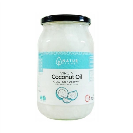 Olej Kokosowy Nierafinowany NaturPlanet 900 ml
