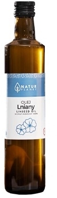 Olej Lniany NierafinowanyNaturPlanet 250 ml (Data ważności 31.12.2023)
