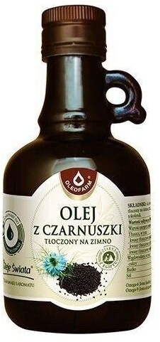 Olej z czarnuszki tłoczony na zimno Oleofarm 250 ml
