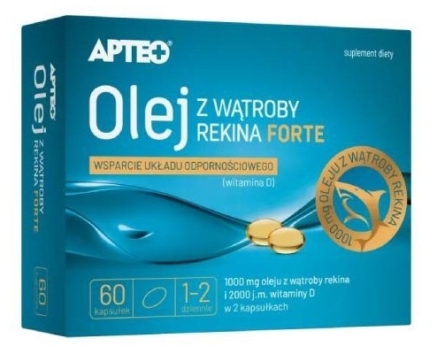 Olej z wątroby rekina Forte APTEO 60 kapsułek