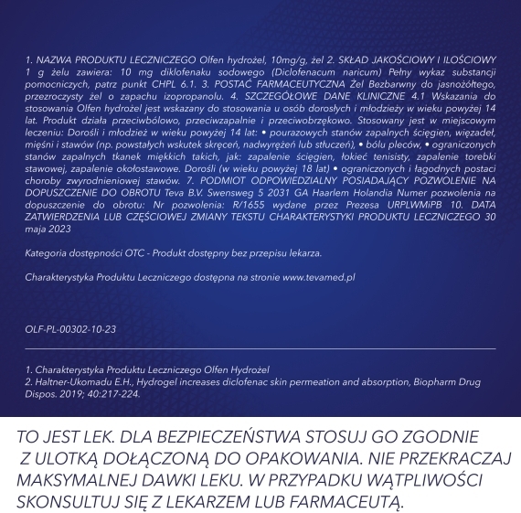Olfen HydroŻel 10 mg/g 100 g