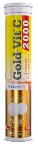 Olimp Gold-Vit C 2000 o smaku pomarańczowym 20 tabletek
