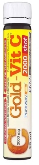 Olimp Labs Gold-Vit C 2000 shot o smaku cytrynowym 25 ml