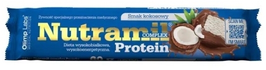 Olimp Nutramil Complex Protein, baton o smaku kokosowym, 1 sztuka