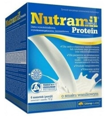 Olimp Nutramil Complex Protein o smaku waniliowym 6 saszetek