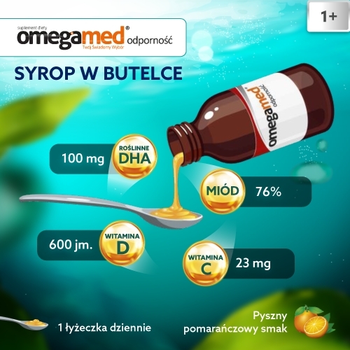 Omegamed Odporność 1+ Syrop 140 ml