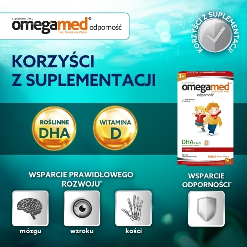 Omegamed Odporność 3+ 30 pastylek żelowych