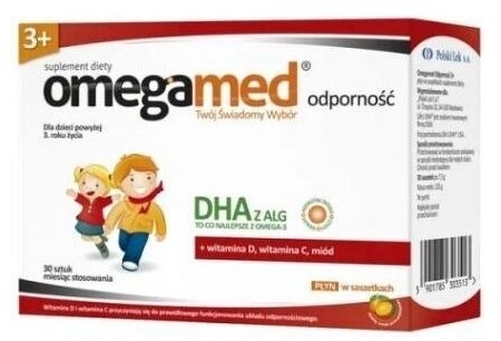 Omegamed Odporność 3+ Płyn w saszetkach 30 sztuk