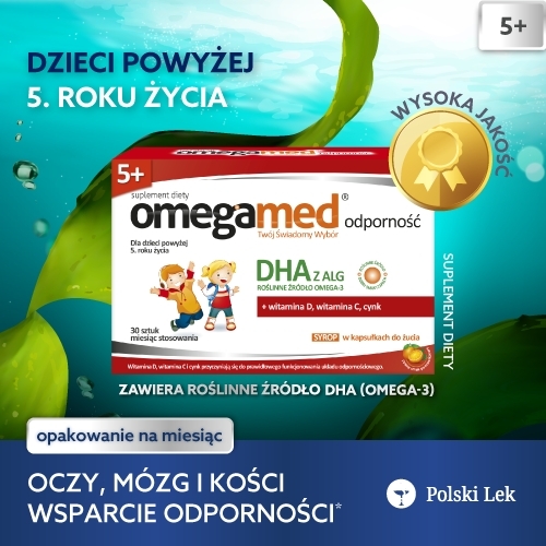 Omegamed Odporność 5+ Syrop w kapsułkach 30 sztuk