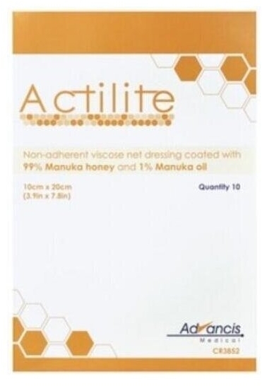 Opatrunek ACTILITE z miodem Manuka 10x20cm 10szt