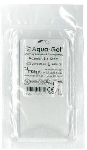 Opatrunek hydrożelowy Aqua Gel 6x12cm 1 sztuka