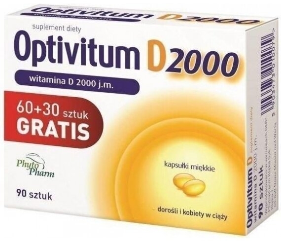Optivitum D 2000 j.m. 90 kapsułek