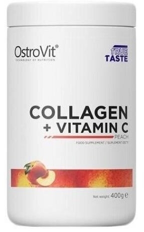 OstroVit Collagen + Vitamin C o smaku brzoskwiniowym 400g