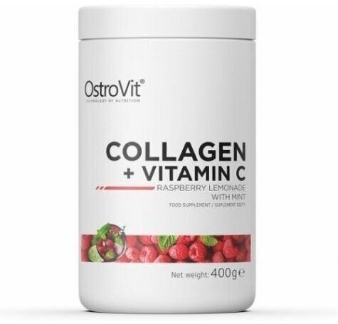 OstroVit Collagen + Vitamin C raspberry lemonade whith mint 400g