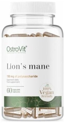 OstroVit Lion's Mane Soplówka Jeżowata VEGE 60 kapsułek