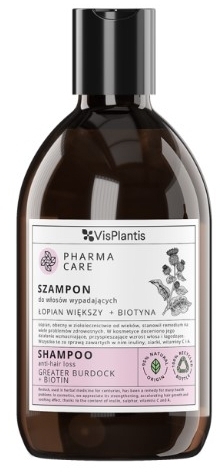 PHARMA CARE Szampon do włosów wypadających, łopian większy + biotyna 500ml