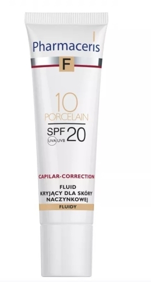 PHARMACERIS F Fluid kryjący naczynka SPF 20 Kolor 10 PORCELAIN 30 ml
