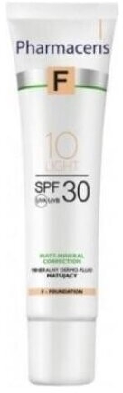 PHARMACERIS F Mineralny Dermo-Fluid matujący 10 Light SPF 30 30 ml