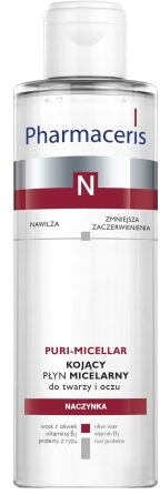 PHARMACERIS N PURI-MICELLAR Kojący płyn micelarny do twarzy i oczu 200 ml