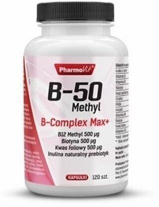 PHARMOVIT B-50 Methyl B-Complex Max 120 kapsułek