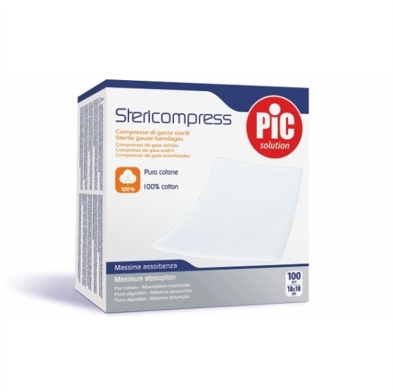 PIC StericompressSOFT kompres 10x10 100 sztuk