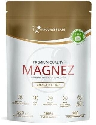 PROGRESS LABS Cytrynian Magnezu 500 g