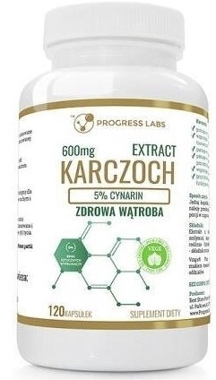 PROGRESS LABS Karczoch ekstrakt 600 mg 120 kapsułek