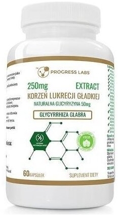 PROGRESS LABS Korzeń Lukrecji 250 mg 60 kapsułek