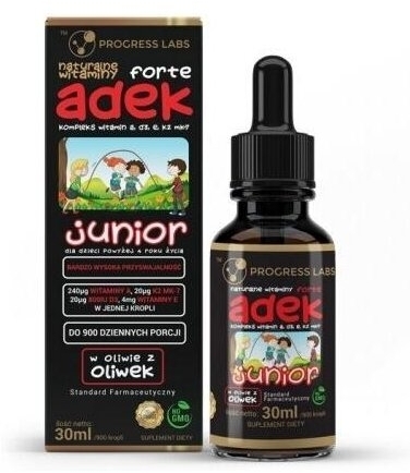 PROGRESS LABS Witamina ADEK Forte Junior w kroplach 30 ml