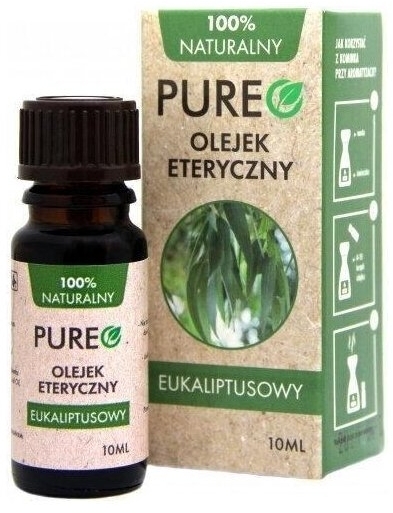 PUREO Olejek eteryczny Eukaliptusowy 100% naturalny 10 ml