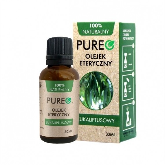 PUREO Olejek naturalny eteryczny Eukaliptusowy 30 ml