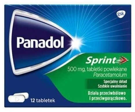 Panadol Sprint 0,5 g 12 tabletek