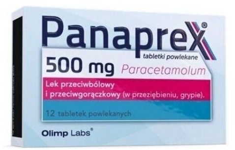 Panaprex 0,5 g 12 tabletek powlekanych