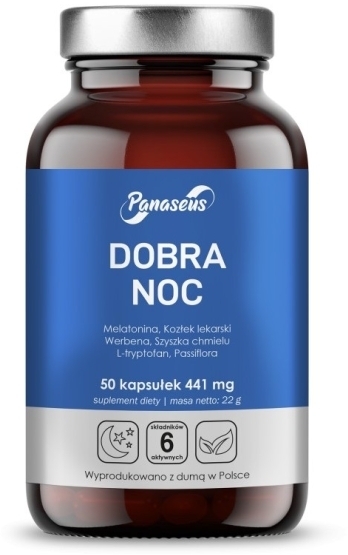 Panaseus Dobra noc 50 kapsułek (Data ważności 29.02.2024)