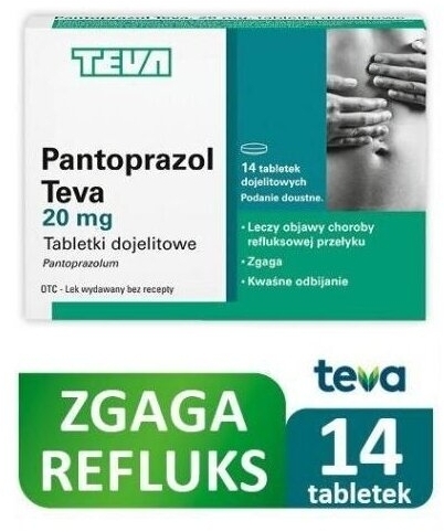 Pantoprazol Teva 14 tabletek