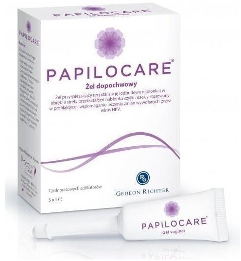 Papilocare żel dopochwowy 7 aplikatorów po 5ml