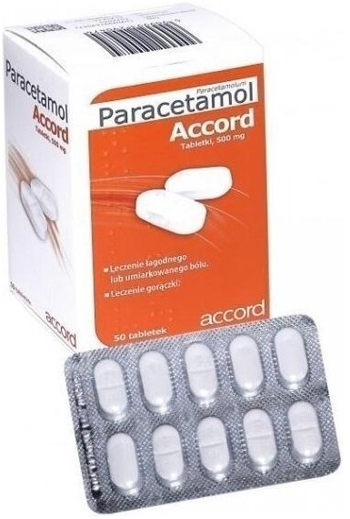 Paracetamol Accord 50 tabletek