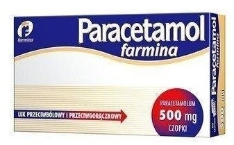 Paracetamol Farmina 500 mg czopki 10 sztuk