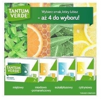 Pastylki Tantum Verde smak eukaliptusowy 30 pastylek