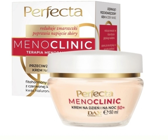 Perfecta Menoclinic Ujędrniający przeciwzmarszczkowy krem do twarzy na dzień i noc 50+ 50ml